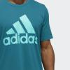 imageadidas Mens Badge of Sport TeeLegacy TealMint Rush