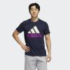 imageadidas Mens Badge of Sport TeeLegend LinkWonder WhiteSonic Fuchsia