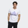 imageadidas Mens Badge of Sport TeeWhite  Light Purple  Legacy Indigo
