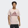 imageadidas Mens Badge of Sport TeeWonder MauveShadow Red