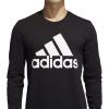 imageadidas Mens Basic Badge of Sport Long Sleeve TeeBlack