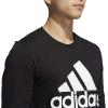imageadidas Mens Basic Badge of Sport Long Sleeve TeeBlack