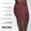 imageadidas Mens Boxer Brief Underwear 3Pack  Luxe Comfort Ultra Soft Rayon BlendAurora Ruby RedHeather BlackBlack