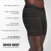 imageadidas Mens Boxer Brief Underwear 3Pack  Luxe Comfort Ultra Soft Rayon BlendBlackHeather BlackBlack