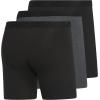 imageadidas Mens Boxer Brief Underwear 3Pack  Luxe Comfort Ultra Soft Rayon BlendBlackHeather BlackBlack