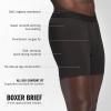 imageadidas Mens Boxer Brief Underwear 3Pack  Luxe Comfort Ultra Soft Rayon BlendBlackHeather Olive StrataWonder Alumina Grey
