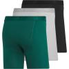 imageadidas Mens Boxer Brief Underwear 3Pack  Luxe Comfort Ultra Soft Rayon BlendCollegiate GreenHeather Mgh Solid GreyBlack