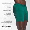 imageadidas Mens Boxer Brief Underwear 3Pack  Luxe Comfort Ultra Soft Rayon BlendCollegiate GreenHeather Mgh Solid GreyBlack