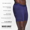imageadidas Mens Boxer Brief Underwear 3Pack  Luxe Comfort Ultra Soft Rayon BlendDark BlueHeather Team Royal BlueGrey