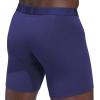 imageadidas Mens Boxer Brief Underwear 3Pack  Luxe Comfort Ultra Soft Rayon BlendDark BlueHeather Team Royal BlueGrey