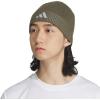imageadidas Mens Creator Beanie Standard Fit Acrylic Knit Skull CapHat for WinterOlive Strata GreenGreySilver Metallic