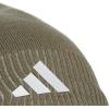 imageadidas Mens Creator Beanie Standard Fit Acrylic Knit Skull CapHat for WinterOlive Strata GreenGreySilver Metallic