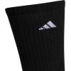 imageadidas Mens Cushioned Crew Socks Above The Ankle Fit with Arch Compression 3 PairsBlackOnix GreyWhite