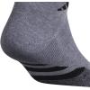 imageadidas Mens Cushioned Low Cut Socks 3 PairsGreyBlack