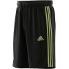 imageadidas Mens Designed 2 Move 3Stripes Primeblue ShortsBlackPulse Lime Primeblue
