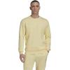 imageadidas Mens Essentials Fleece SweatshirtAlmost YellowWhite