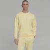imageadidas Mens Essentials Fleece SweatshirtAlmost YellowWhite