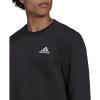 imageadidas Mens Essentials Fleece SweatshirtBlackWhite