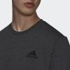 imageadidas Mens Essentials Fleece SweatshirtDark Grey HeatherBlack