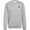imageadidas Mens Essentials Fleece SweatshirtMedium Grey Heather  Black