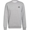 imageadidas Mens Essentials Fleece SweatshirtMedium Grey Heather  Black