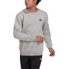 imageadidas Mens Essentials Fleece SweatshirtMedium Grey Heather  Black