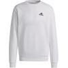imageadidas Mens Essentials Fleece SweatshirtWhiteBlack