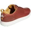 imageadidas Mens Flopshot Spikeless Golf ShoesTan BrownGolden BeigePulse Mint