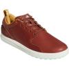 imageadidas Mens Flopshot Spikeless Golf ShoesTan BrownGolden BeigePulse Mint
