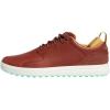 imageadidas Mens Flopshot Spikeless Golf ShoesTan BrownGolden BeigePulse Mint