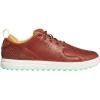 imageadidas Mens Flopshot Spikeless Golf ShoesTan BrownGolden BeigePulse Mint