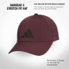 imageadidas Mens Gameday Stretch Fit Baseball CapAurora Ruby RedBlack40