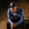 imageadidas Mens Gameday Stretch Fit Baseball CapDark BlueOnix Grey40