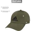 imageadidas Mens Gameday Stretch Fit Baseball CapFocus Olive GreenBlack30