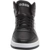 imageadidas Mens Hoops 20 Mid Basketball Shoe BlackWhiteWhite 10