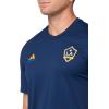 imageadidas Mens La Galaxy MLS Short Sleeve TShirtBlue Small Logo
