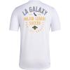 imageadidas Mens La Galaxy MLS Short Sleeve TShirtWhite Small Logo