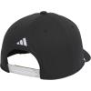 imageadidas Mens Midrange Structured HighCrown Slight Pre Curve Brim Adjustable Fit Snapback Hat with Retro Rope Cording DetailBlackWhiteGrey