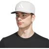 imageadidas Mens Midrange Structured HighCrown Slight Pre Curve Brim Adjustable Fit Snapback Hat with Retro Rope Cording DetailWonder Alumina GreyWhiteBlack
