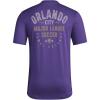 imageadidas Mens Orlando City Soccer Club MLS Short Sleeve TShirtRegal Purple