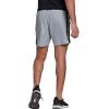imageadidas Mens Own The Run 3Stripes ShortsHalo SilverBlack