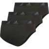 imageadidas Mens Performance Stretch Cotton Brief Underwear 3Pack Designed for Active Comfort and All Day WearBlackOnix Grey