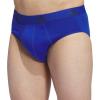 imageadidas Mens Performance Stretch Cotton Brief Underwear 3Pack Designed for Active Comfort and All Day WearTeam Royal BlueOnix GreyLegend Ink Blue