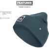 imageadidas Mens Postseason Fold BeanieArctic Night BlueBlackWhite
