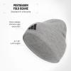 imageadidas Mens Postseason Fold BeanieHeather GreyGreyBlack