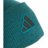 imageadidas Mens Postseason Fold BeanieLegacy Teal GreenBlack
