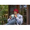 imageadidas Mens Postseason Fold BeanieTeam Power RedBlack