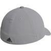 imageadidas Mens Release 3 Structured Stretch Fit CapGrey ThreeAurora Ruby RedBlack