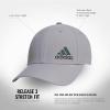 imageadidas Mens Release 3 Structured Stretch Fit CapGreyBlackCollegiate Green