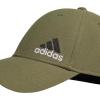 imageadidas Mens Release 3 Structured Stretch Fit CapOlive Strata GreenBlackWhite